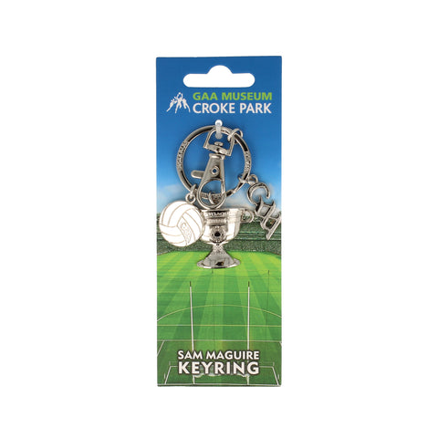 Silver keyring with Sam Maguire charm