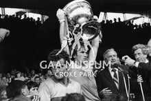 Load image into Gallery viewer, Jimmy Deenihan raising the Sam Maguire Cup in 1081