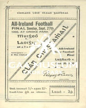 Load image into Gallery viewer, 1936 All-Ireland Football Final Match Programme Cover