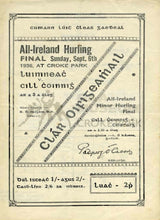 Load image into Gallery viewer, 1936 All-Ireland Hurling Final Match Programme Cover