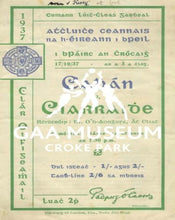 Load image into Gallery viewer, 1937 All-Ireland Football Final Replay Match Programme Cover