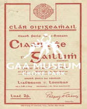 Load image into Gallery viewer, 1938 All-Ireland Football Final Replay Match Programme Cover