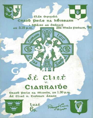 1955 All-Ireland Football Final Match Programme Cover.