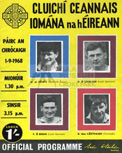 Load image into Gallery viewer, 1968 All-Ireland Hurling Final Match Programme Cover