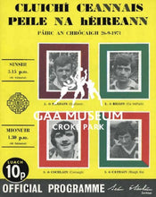 Load image into Gallery viewer, 1971 All-Ireland Football Final Match Programme Cover