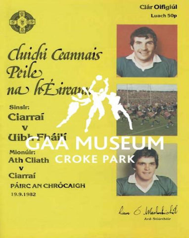 1982 All-Ireland Football Final Match Programme Cover