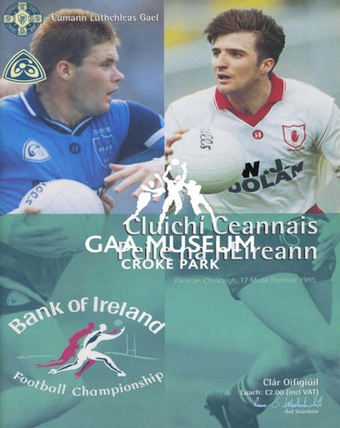 1995 All-Ireland Football Final Match Programme Cover.