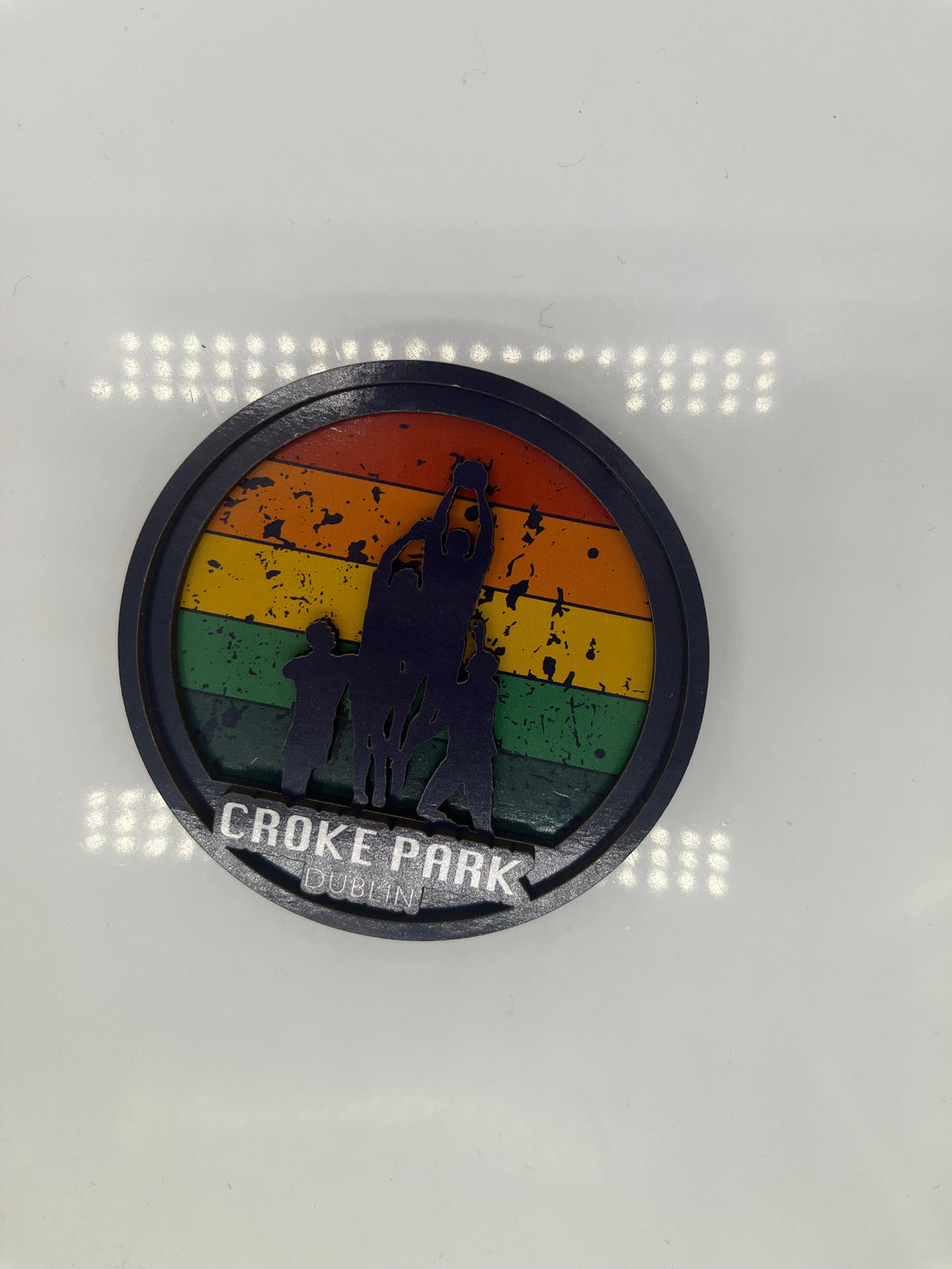 Football Wooden Magnet