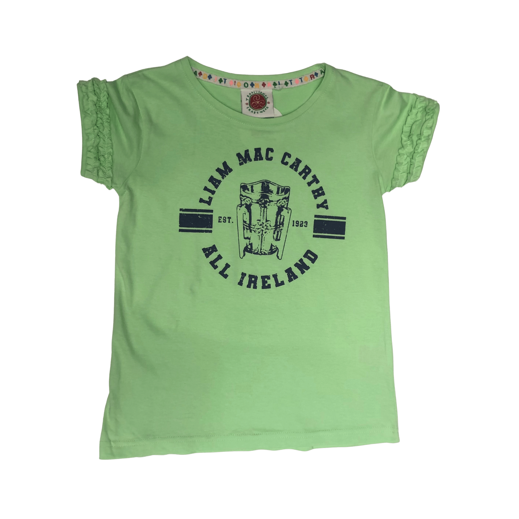 Soft Green Liam MacCarthy Frill TShirt