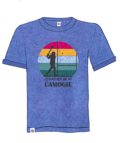 Id rather be at Camogie Kids Tshirt
