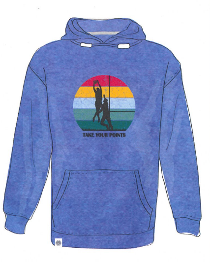 Take Your Points Kids Hoody Blue