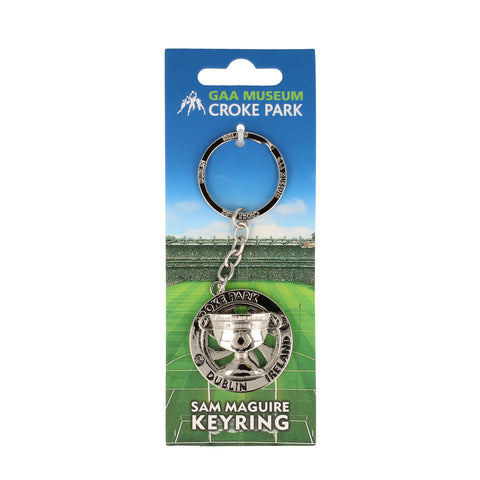Silver keyring with Sam Maguire spinner