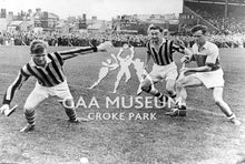 Load image into Gallery viewer, Ollie Walsh in action against Wexford during the 1957 Leinster Senior Hurling final
