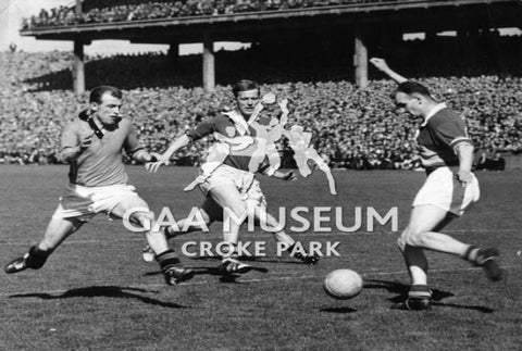 Kerry's Niall Sheehy during the 1961 All-Ireland Football semi-final against Down