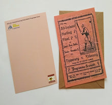 Load image into Gallery viewer, Vintage notecard selection featuring images of archival match programme covers
