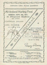 Load image into Gallery viewer, 1937 All-Ireland Hurling Final Match Programme Cover
