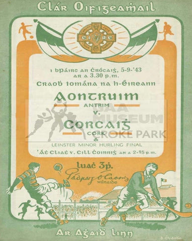 1943 All-Ireland Hurling Final Match Programme Cover