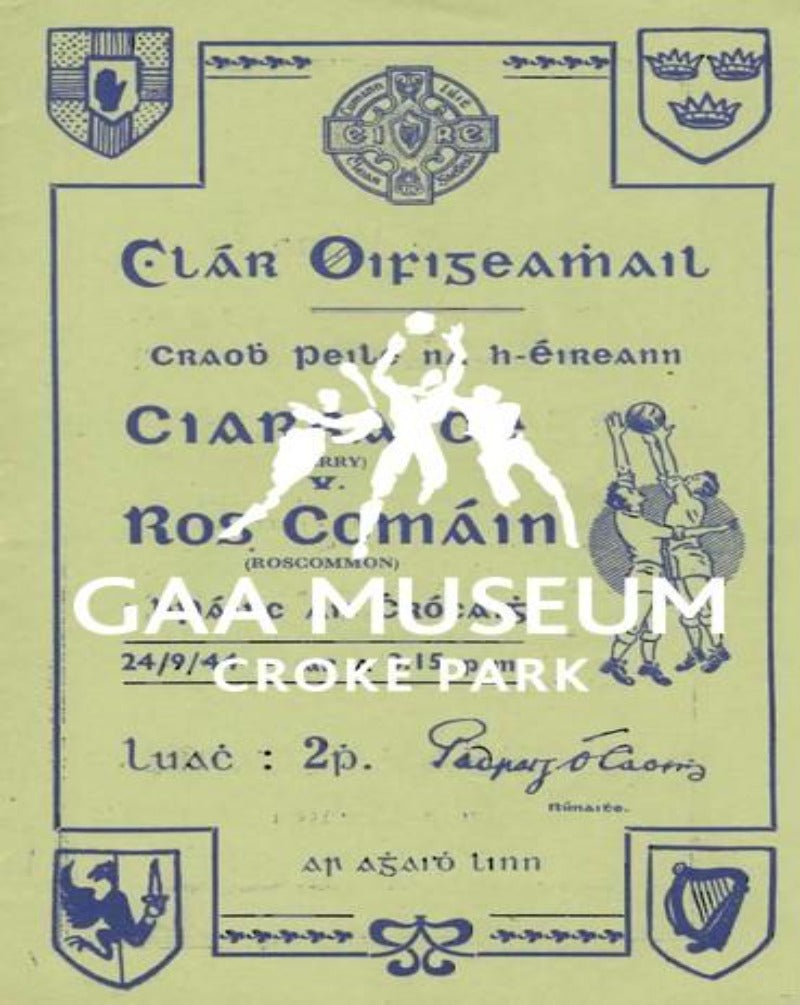 1944 All-Ireland Football Final Match Programme Cover