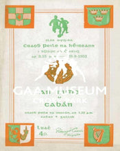 Load image into Gallery viewer, 1952 All-Ireland Football Final Match Programme Cover
