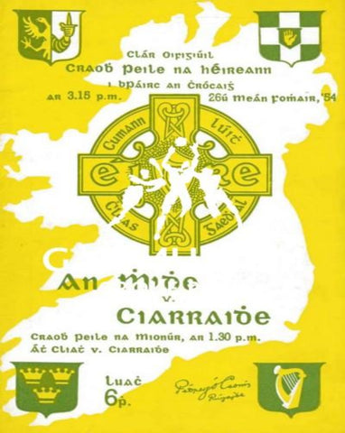 1954 All-Ireland Football Final Match Programme Cover. 