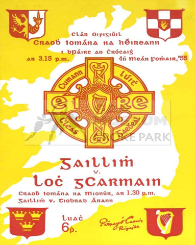 1955 All-Ireland Hurling Match Programme Cover. 
