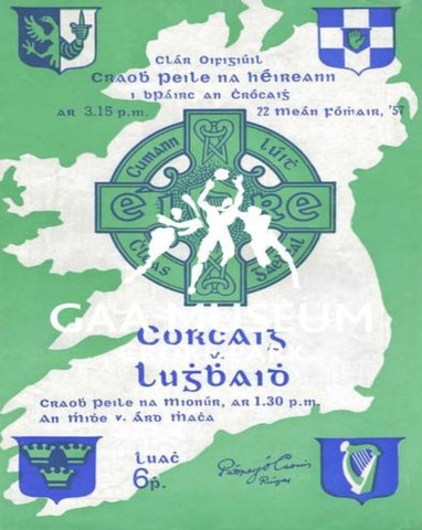 1957 All-Ireland Football Final Match Programme Cover