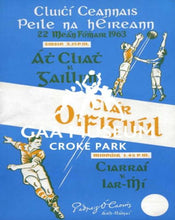 Load image into Gallery viewer, 1963 All-Ireland Football Final Match Programme Cover.
