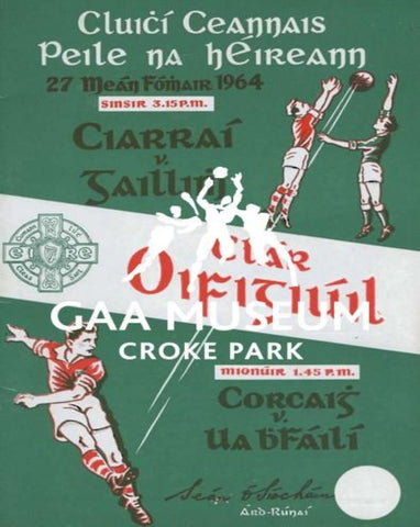 1964 All-Ireland Football Final Match Programme Cover