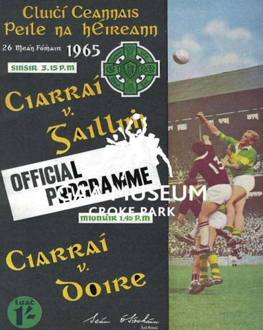 1965 All-Ireland Football Final Match Programme Cover