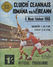 Load image into Gallery viewer, 1966 All-Ireland Hurling Final Match Programme Cover.
