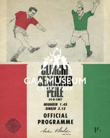 1967 All-Ireland Football Final Match Programme Cover.