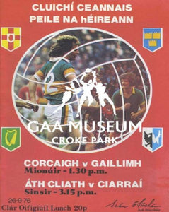 1976 All-Ireland Football Final Match Programme Cover.