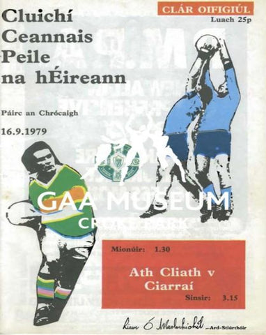 1979 All-Ireland Football Final Match Programme Cover.