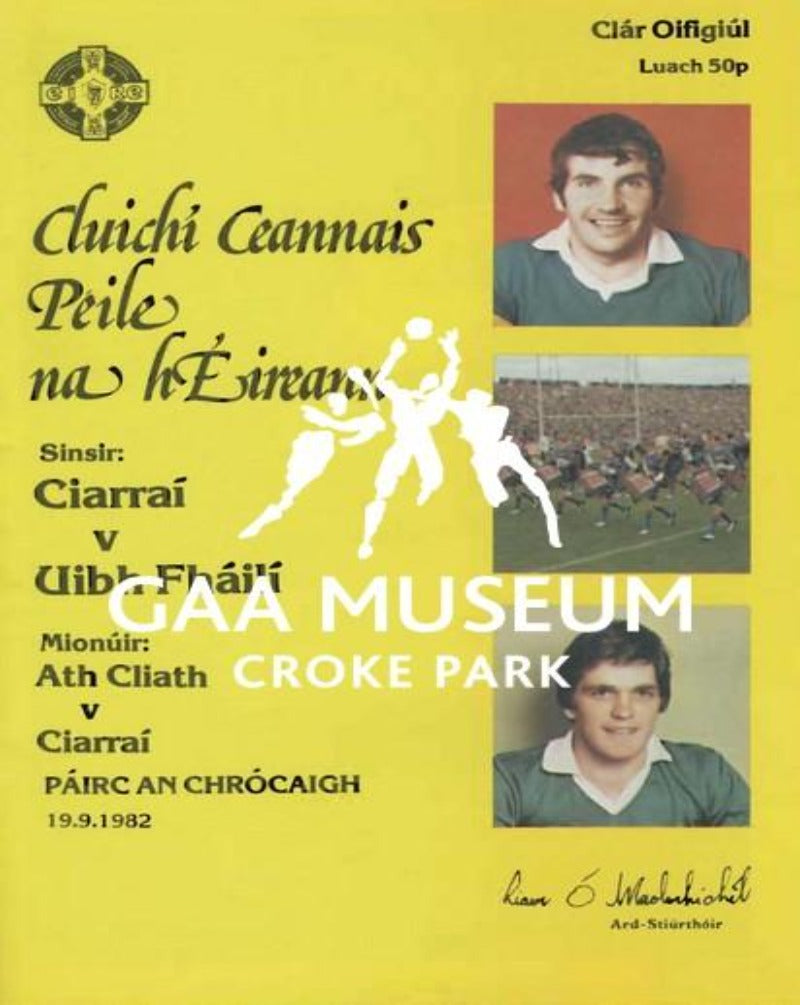 1982 All-Ireland Football Final Match Programme Cover