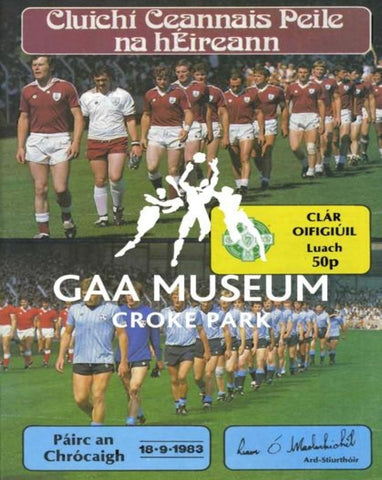 1983 All-Ireland Football Final Match Programme Cover 