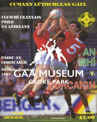 1987 All-Ireland Football Final Match Programme Cover 