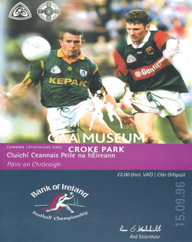 1996 All-Ireland Football Final Match Programme Cover