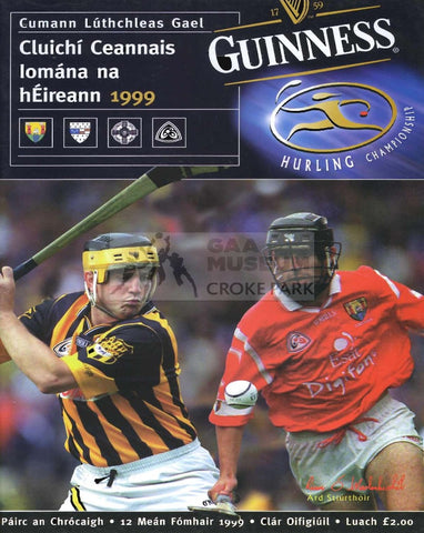 1999 All-Ireland Hurling Final Match Programme Cover