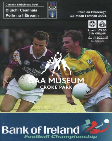 2001 All-Ireland Football Final Match Programme Cover 