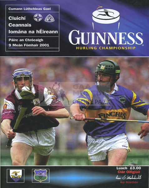 2001 All-Ireland Hurling Final Match Programme Cover