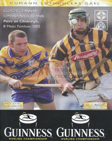 2002 All-Ireland Hurling Final Match Programme Cover.