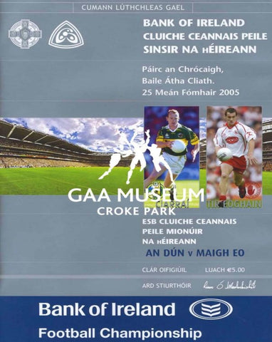 2005 All-Ireland Football Final Match Programme Cover 