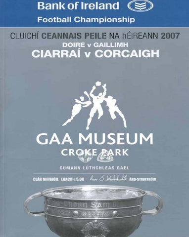 2007 All-Ireland Football Final Match Programme Cover 