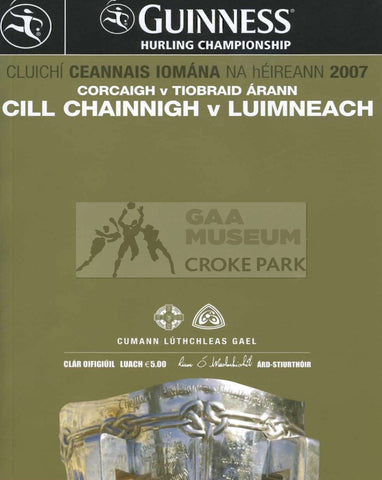 2007 All-Ireland Hurling Final Match Programme Cover