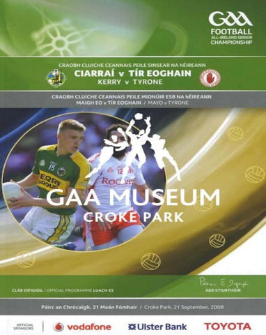 2008 All-Ireland Football Final Match Programme Cover 