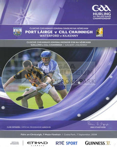 2008 All-Ireland Hurling Final Match Programme Cover.