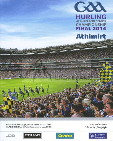2014 All-Ireland Hurling Final Replay Match Programme Cover.