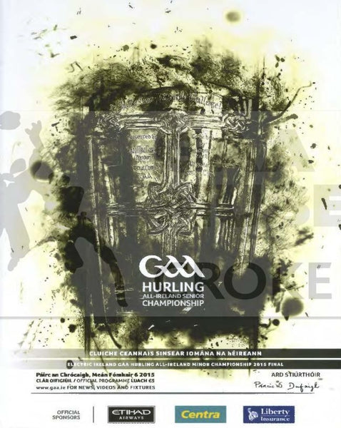 2015 All-Ireland Hurling Final Match Programme Cover.