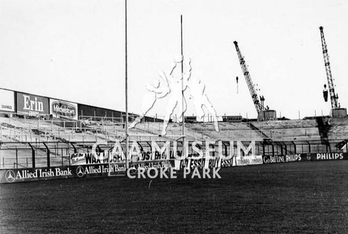Construction work in progress on Hill 16, Croke Park 