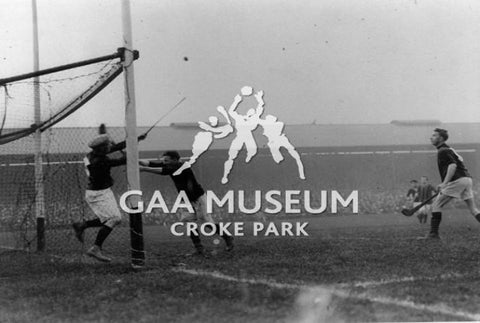 Cork and Kilkenny contesting the 1931 All-Ireland Hurling Final. 